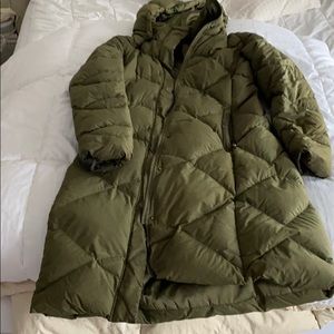 Army Green North Face puffer